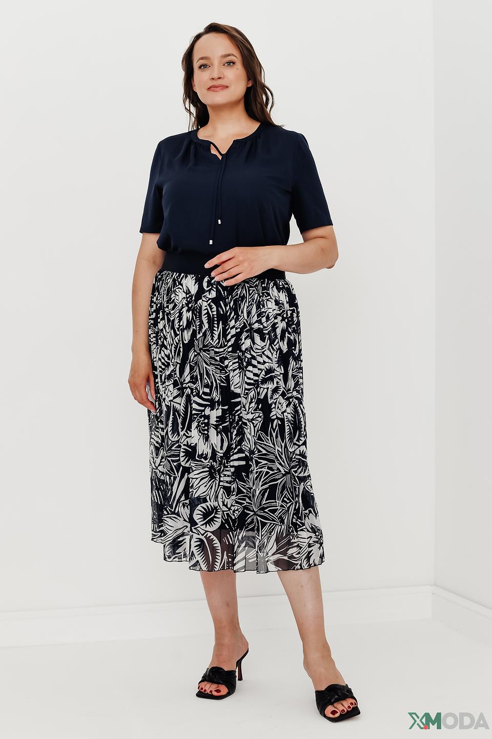 Юбка Lebek с тропическим принтом