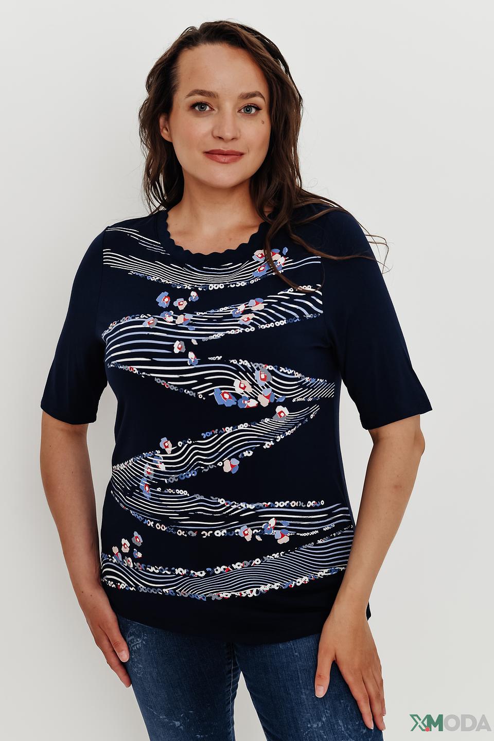 Блуза Lebek с цветочным принтом