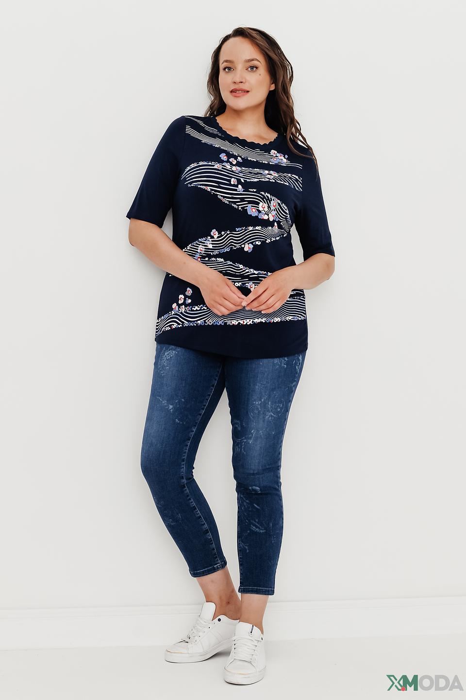 Блуза Lebek с цветочным принтом