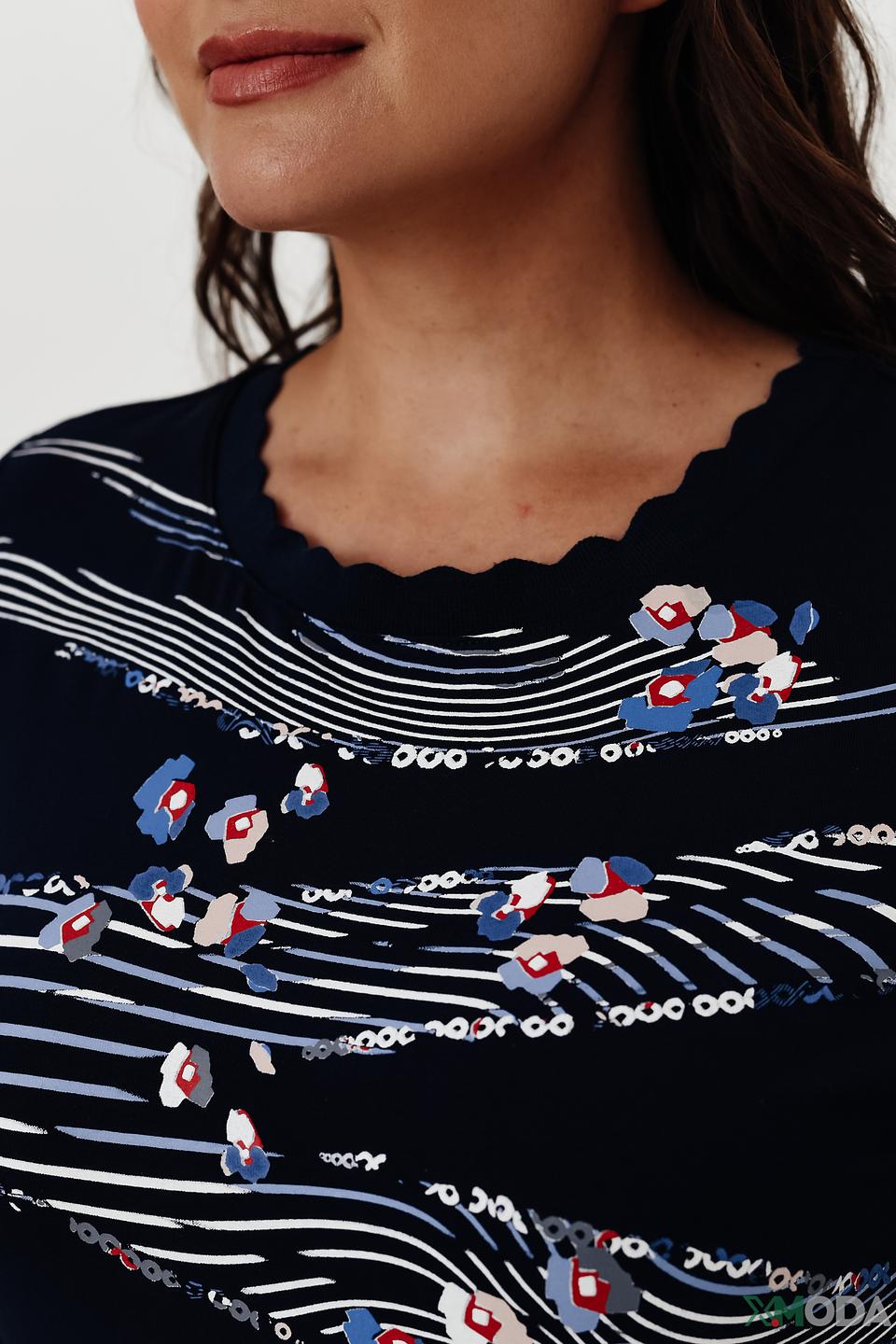 Блуза Lebek с цветочным принтом