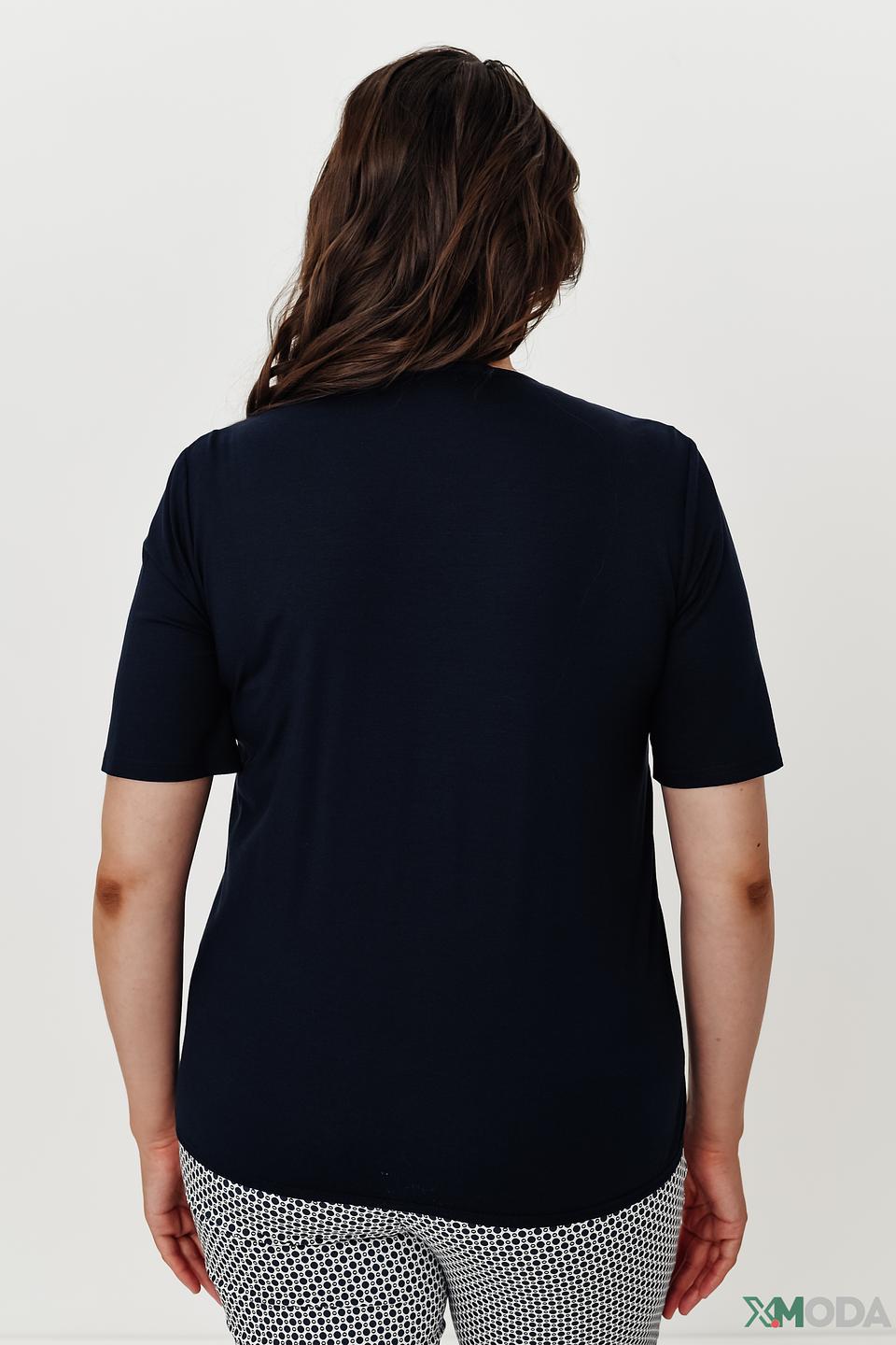 Блуза Frank Walder с завязками темно-синяя