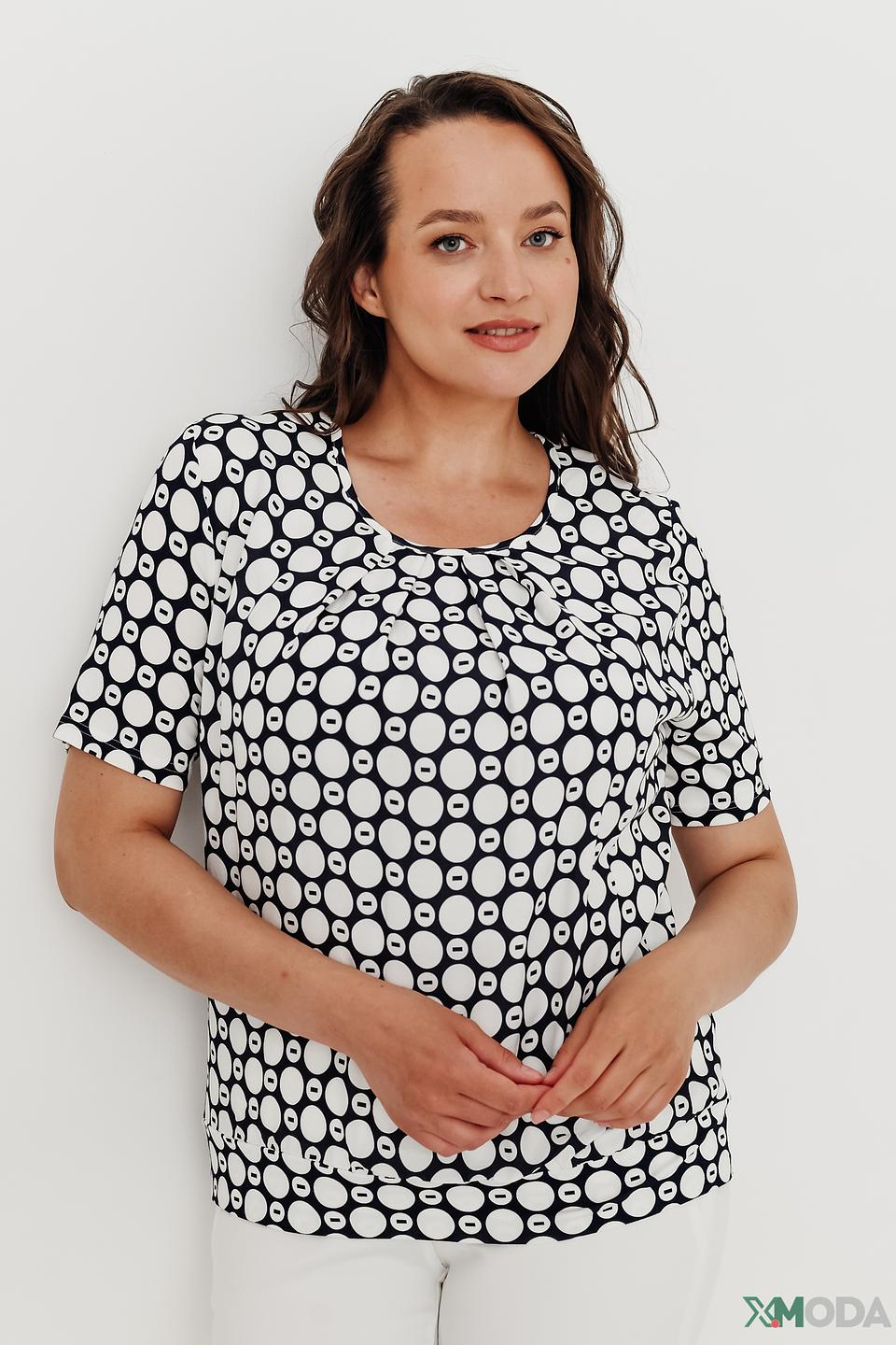 Блуза Frank Walder в горошек