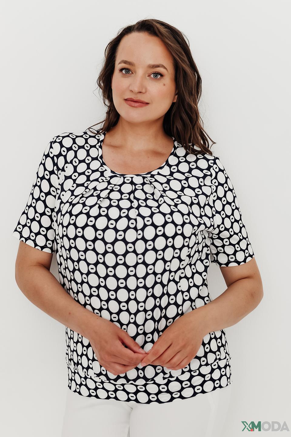 Блуза Frank Walder в горошек