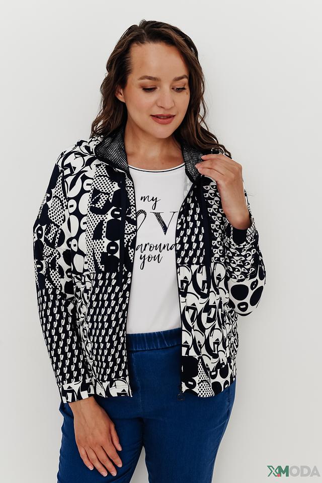 Жакет Frank Walder с принтом чёрно-белый
