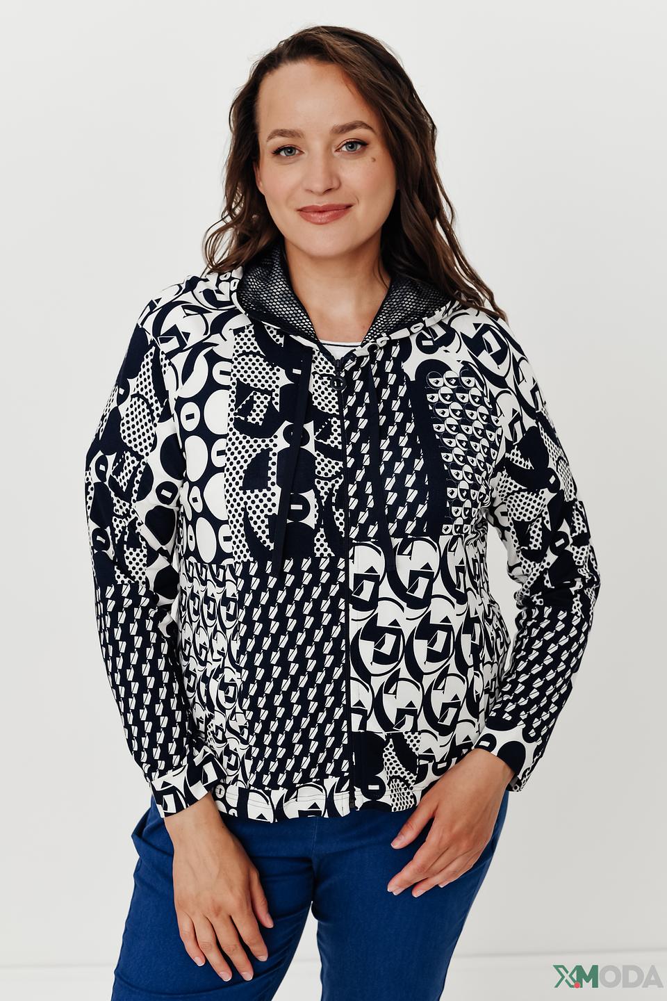 Жакет Frank Walder с принтом чёрно-белый