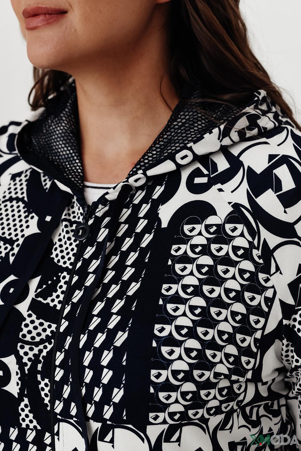 Жакет Frank Walder с принтом чёрно-белый