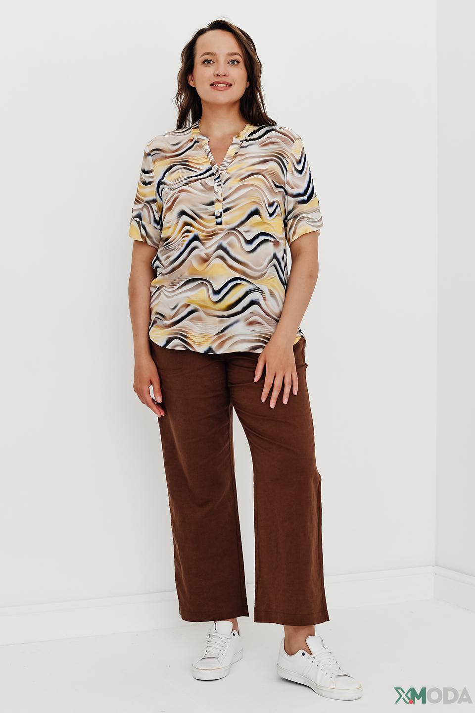 Блуза Rabe collection с волнистым принтом