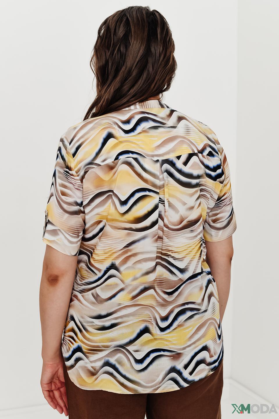 Блуза Rabe collection с волнистым принтом