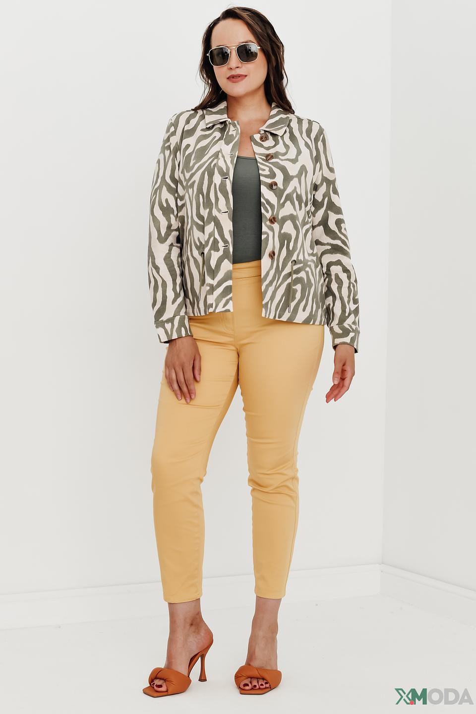 Джинсы Olsen персиковые