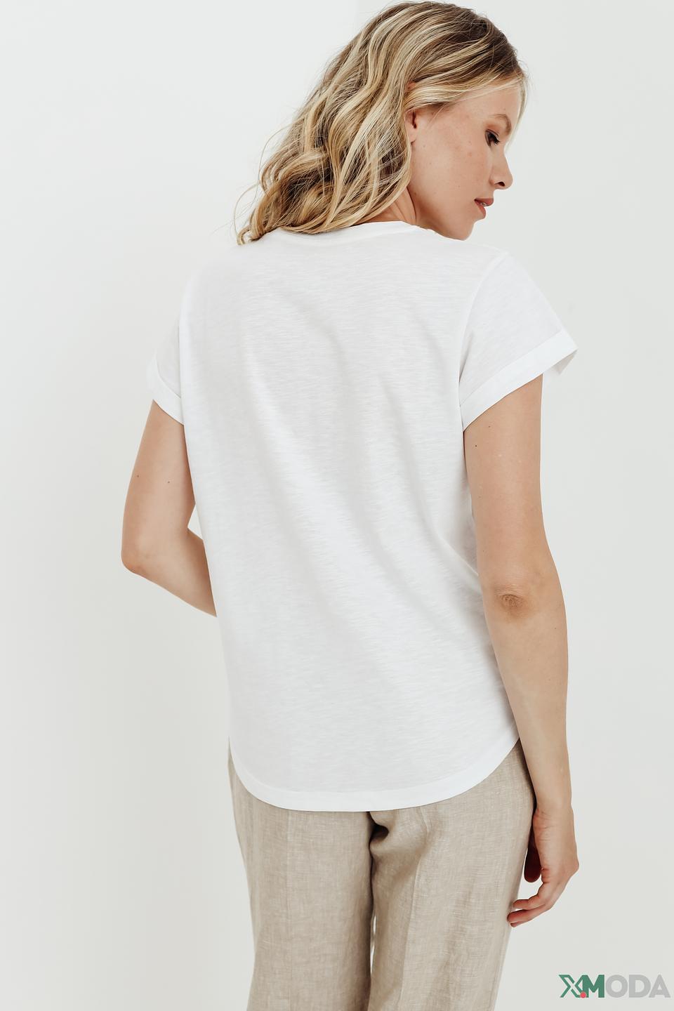 Футболка Taifun с принтом белая