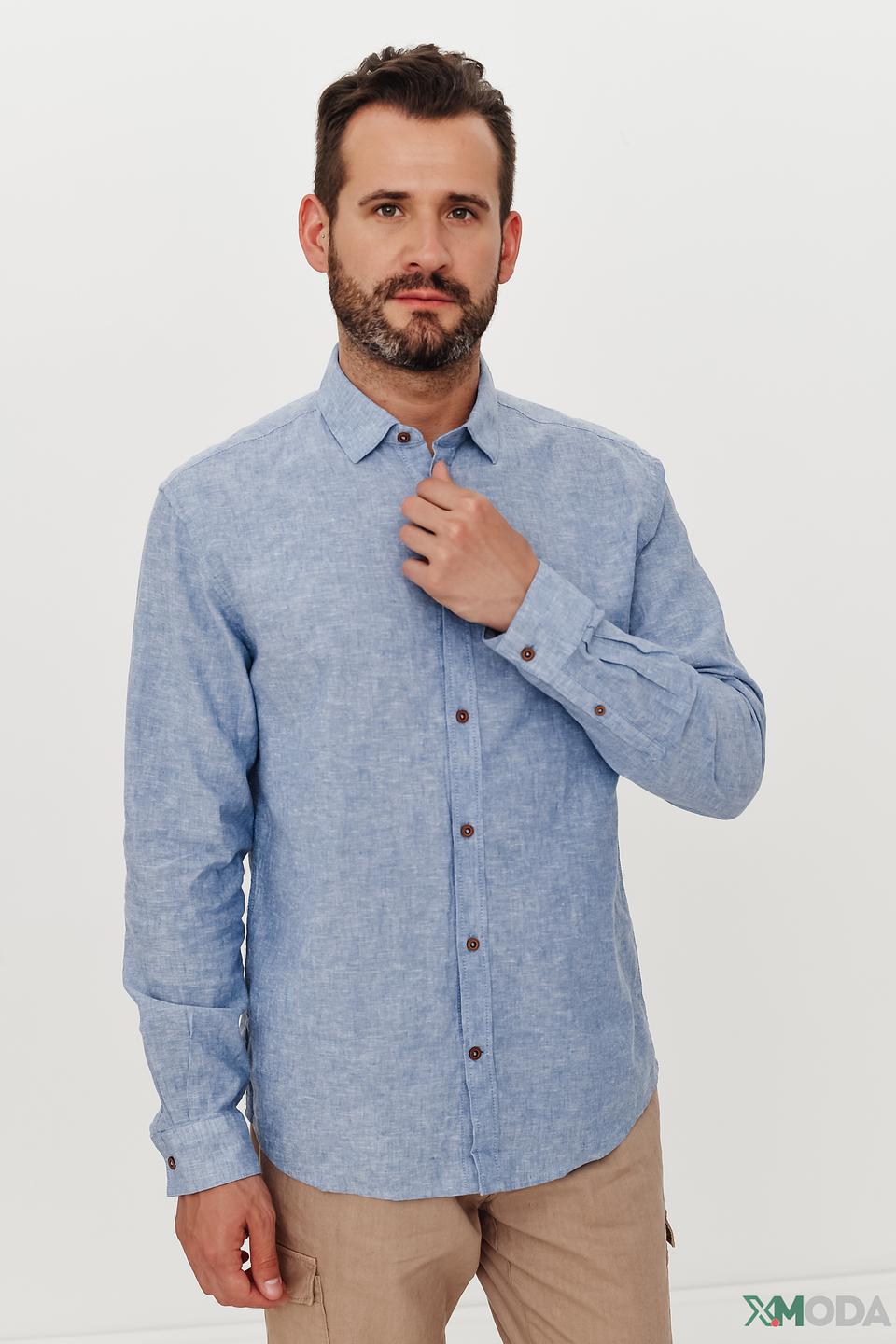 Рубашка дл Tom Tailor голубая