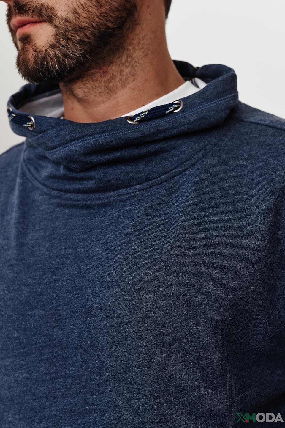 Толстовка Ragman с капюшоном синяя