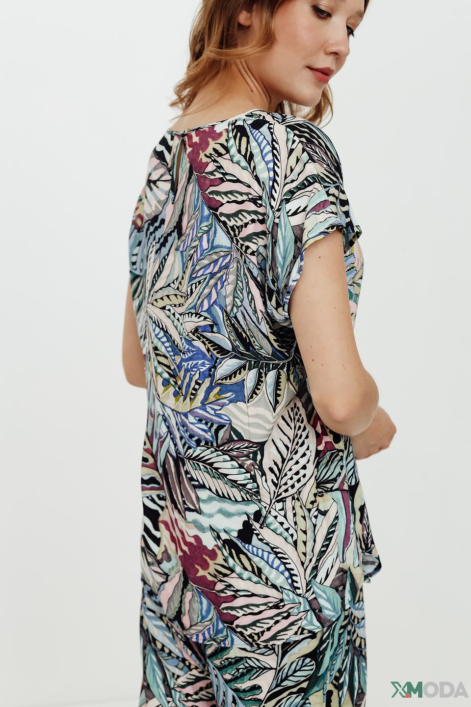 Блуза Gerry Weber с тропическим принтом