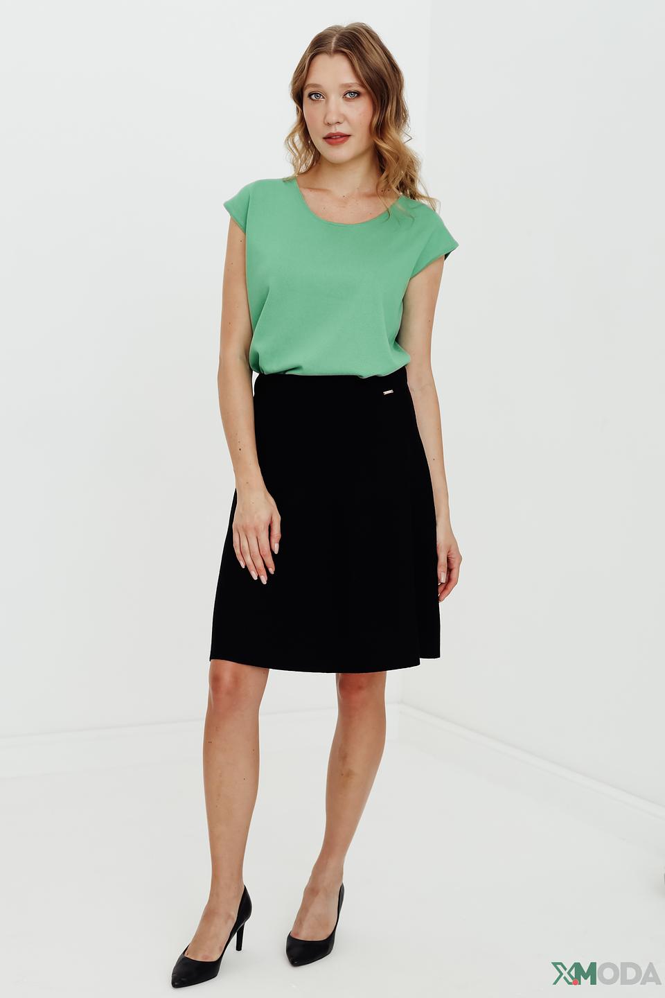 Топ Oui зелёный с рукавами