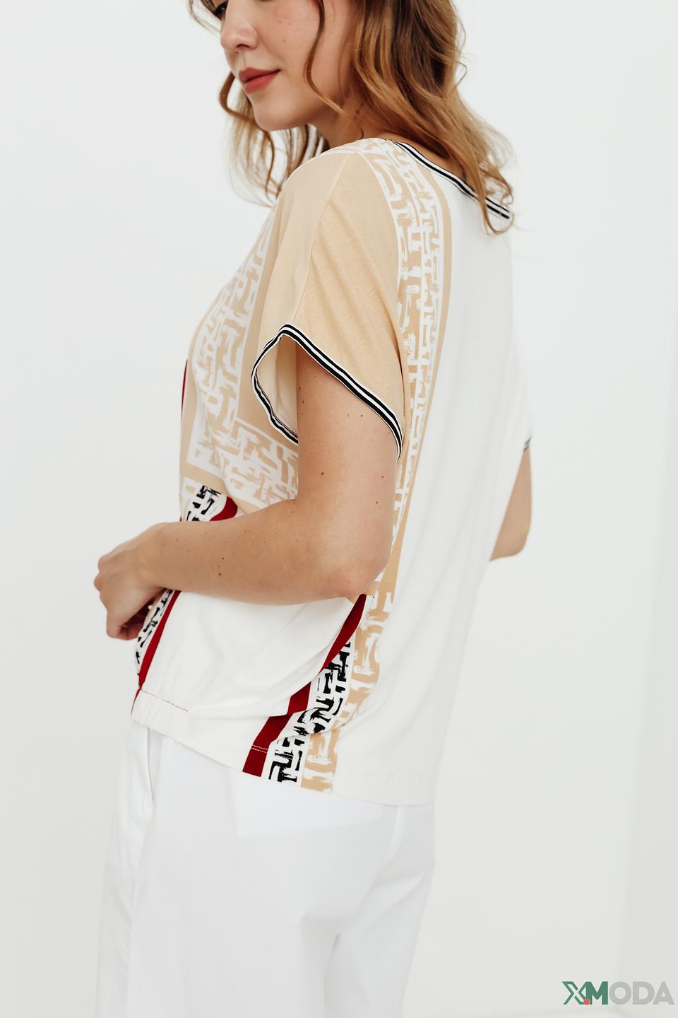 Блуза Gerry Weber с принтом красный