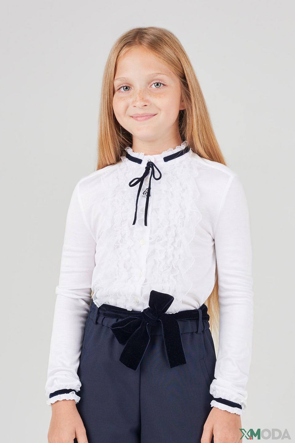 Блузка Choupette с кружевом, белая