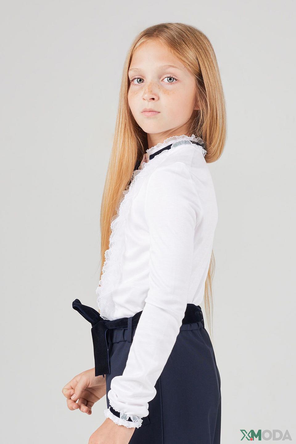 Блузка Choupette с кружевом, белая