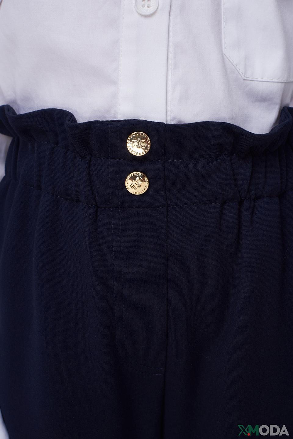 Брюки Choupette дев. с резинкой синие