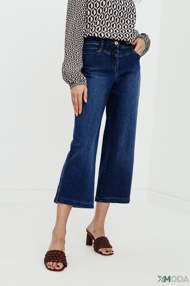 Джинсы Bianca кюлоты синие