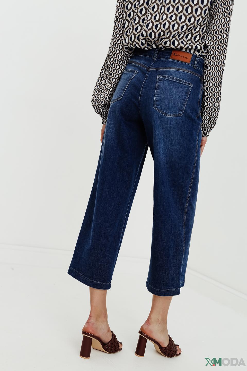 Джинсы Bianca кюлоты синие