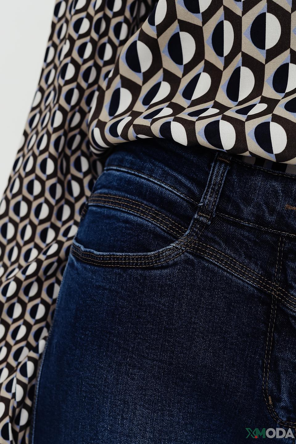 Джинсы Bianca кюлоты синие