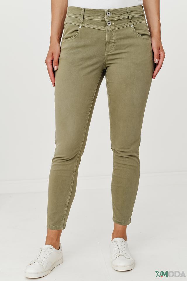 Джинсы Angels хаки с зауженным кроем