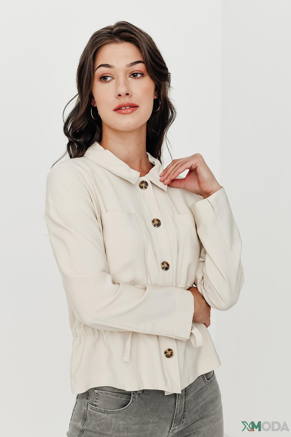 Жакет Tom Tailor бежевый с карманами