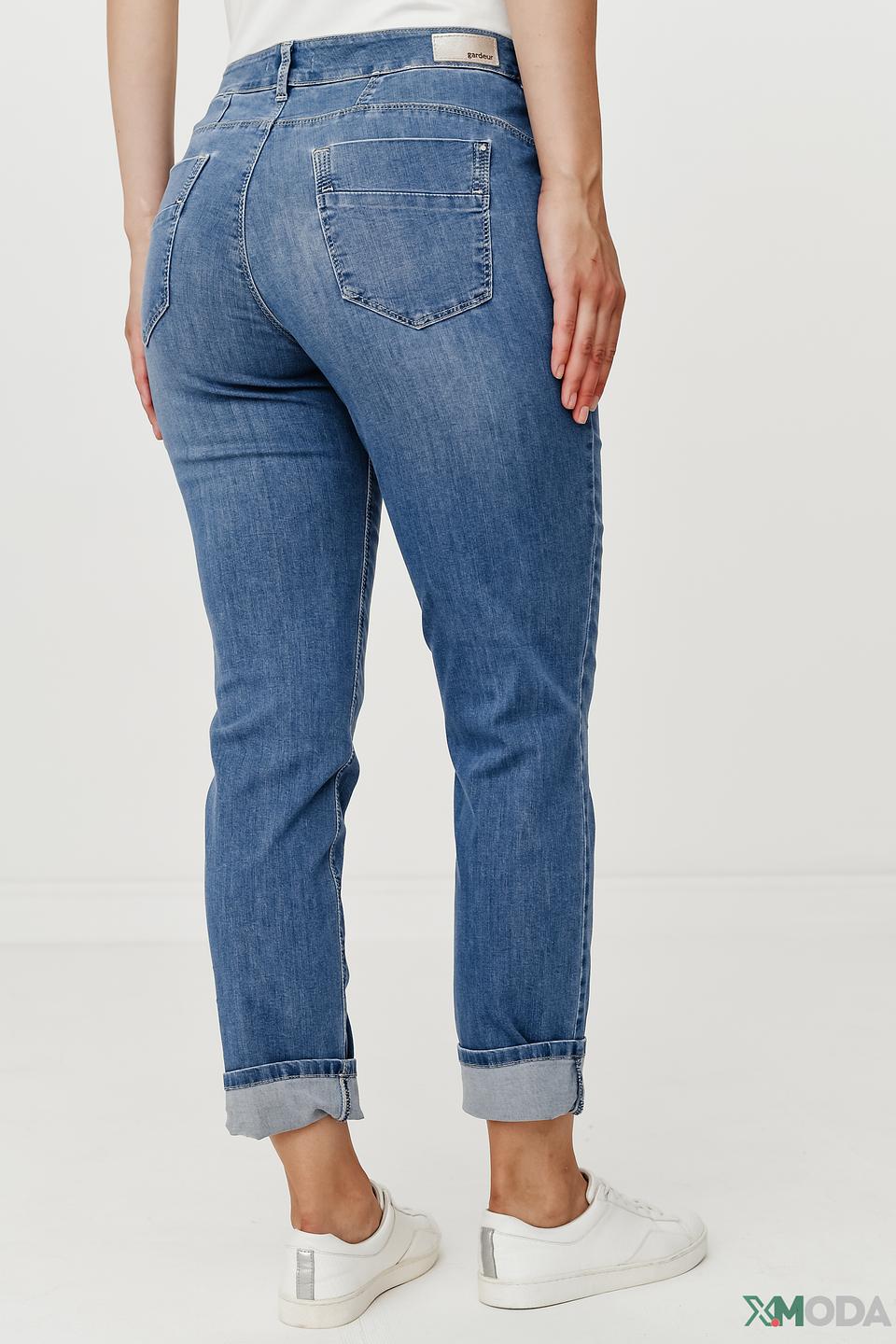 Джинсы Gardeur с манжетами голубые