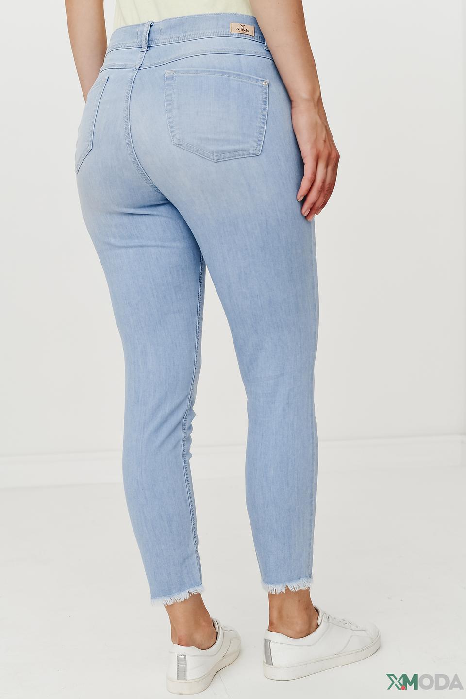 Джинсы Angels с необработанным краем голубые