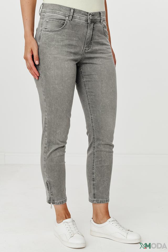 Джинсы Angels серые с молниями