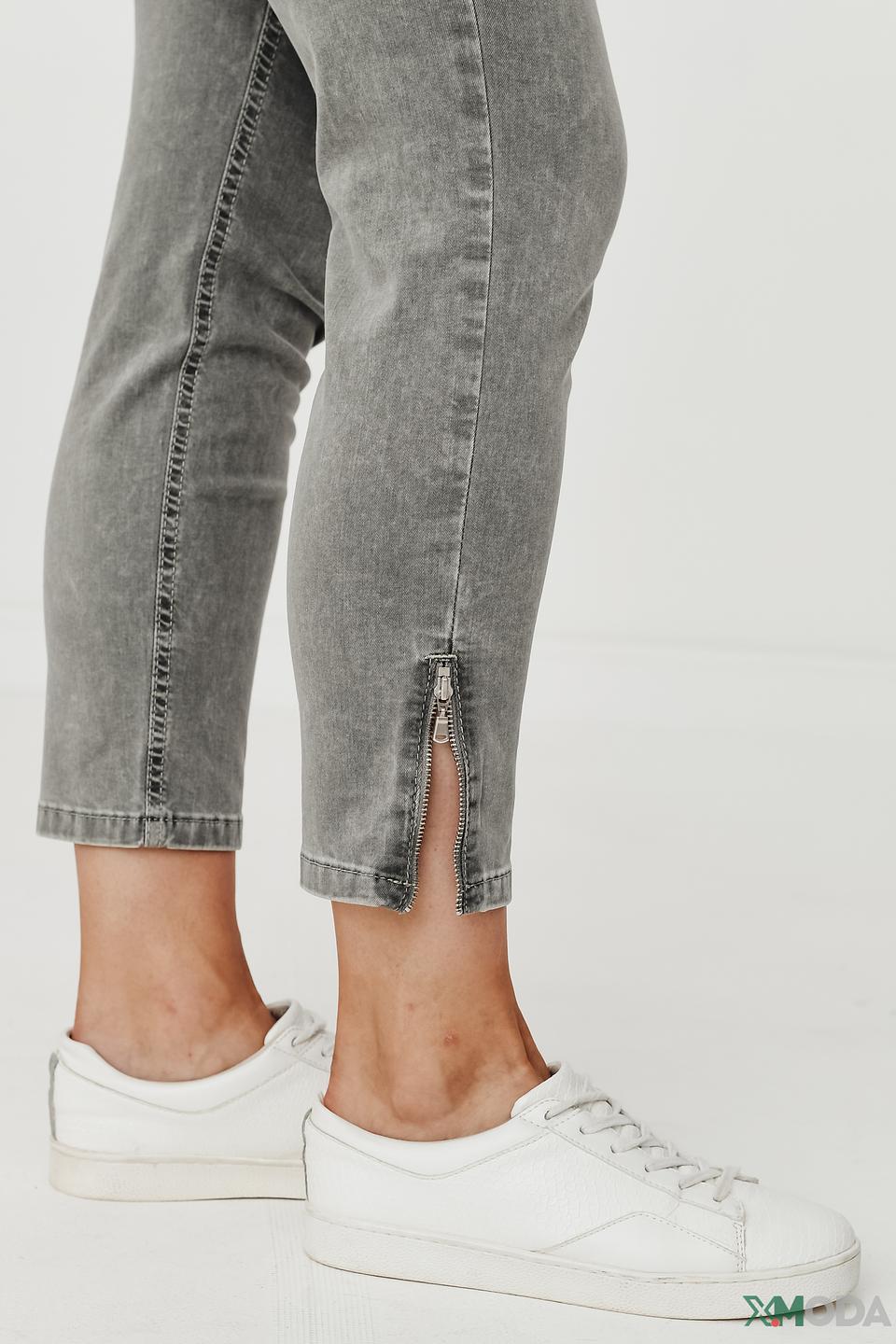 Джинсы Angels серые с молниями