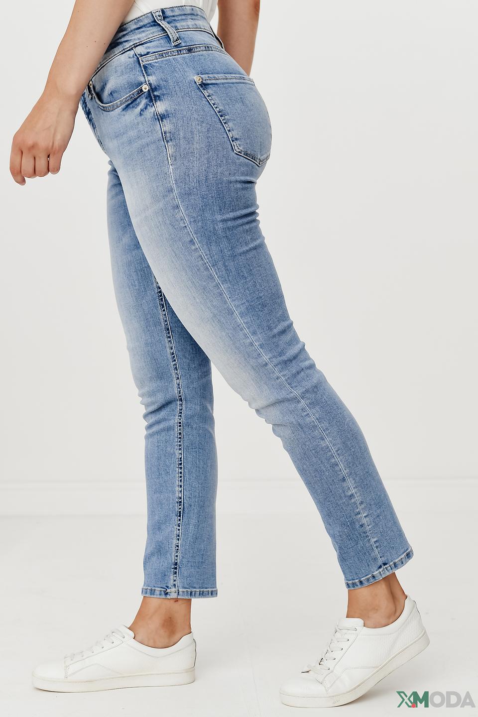 Джинсы Cambio с потертостями голубые