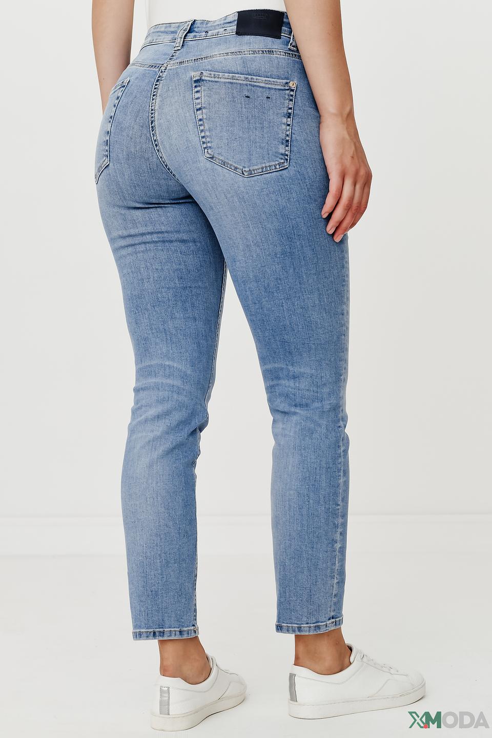 Джинсы Cambio с потертостями голубые