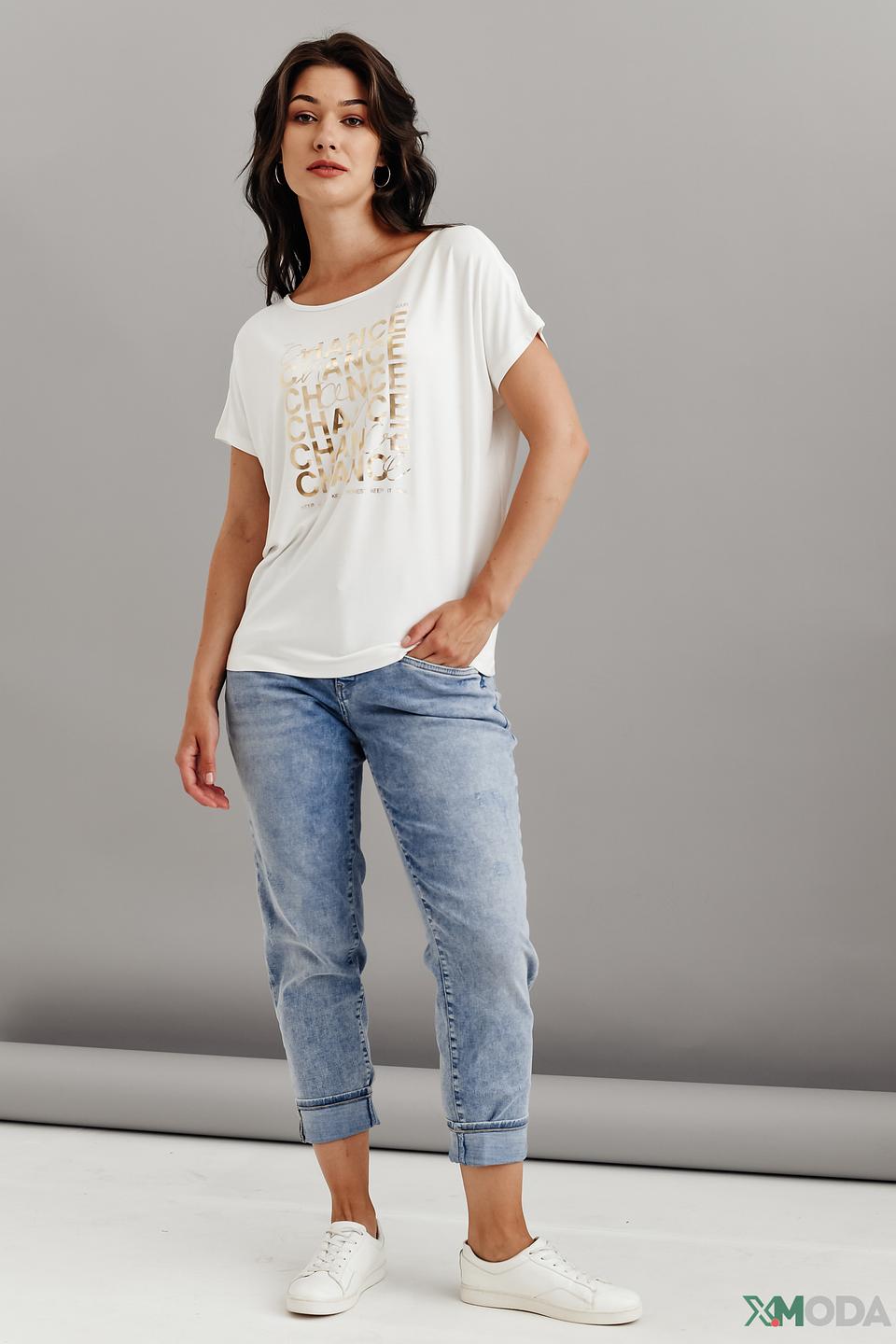 Джинсы MAC с потертостями голубые