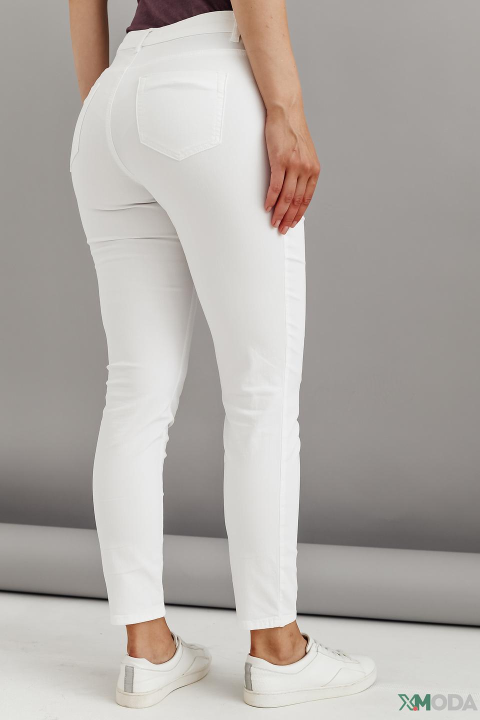 Брюки скинни Oui белые