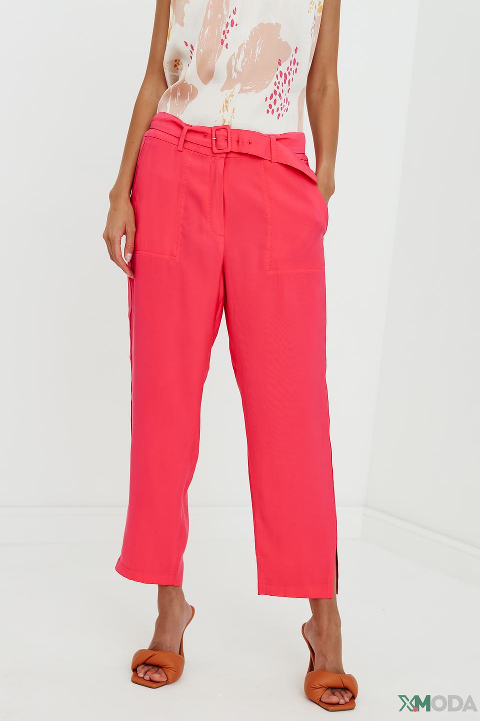 Брюки Taifun фуксия с поясом
