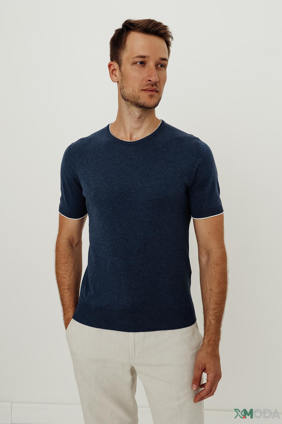 Футболка Radi Perugia с белой полосой синяя