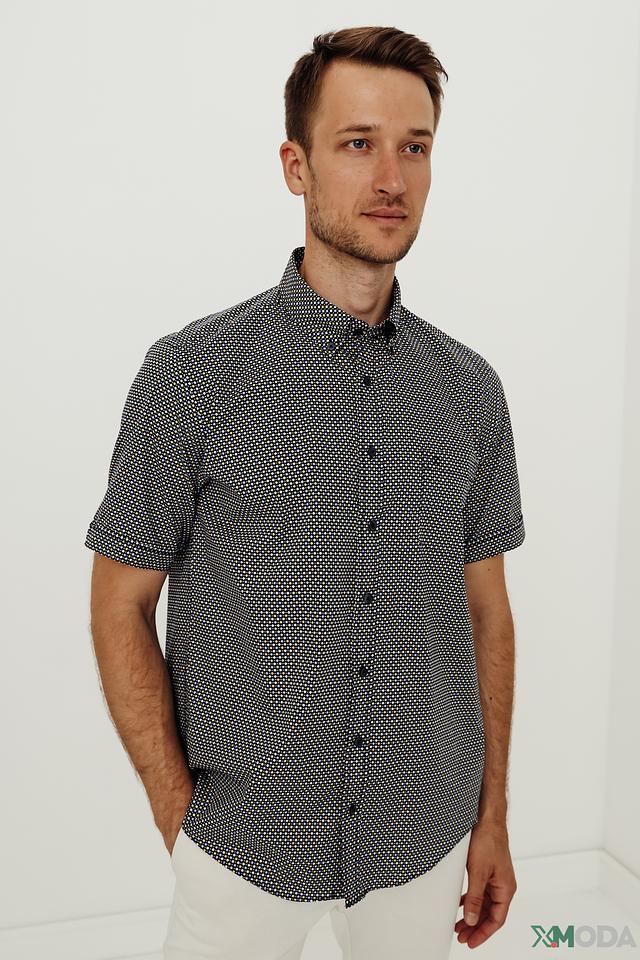 Рубашка кр Casa Moda в горошек