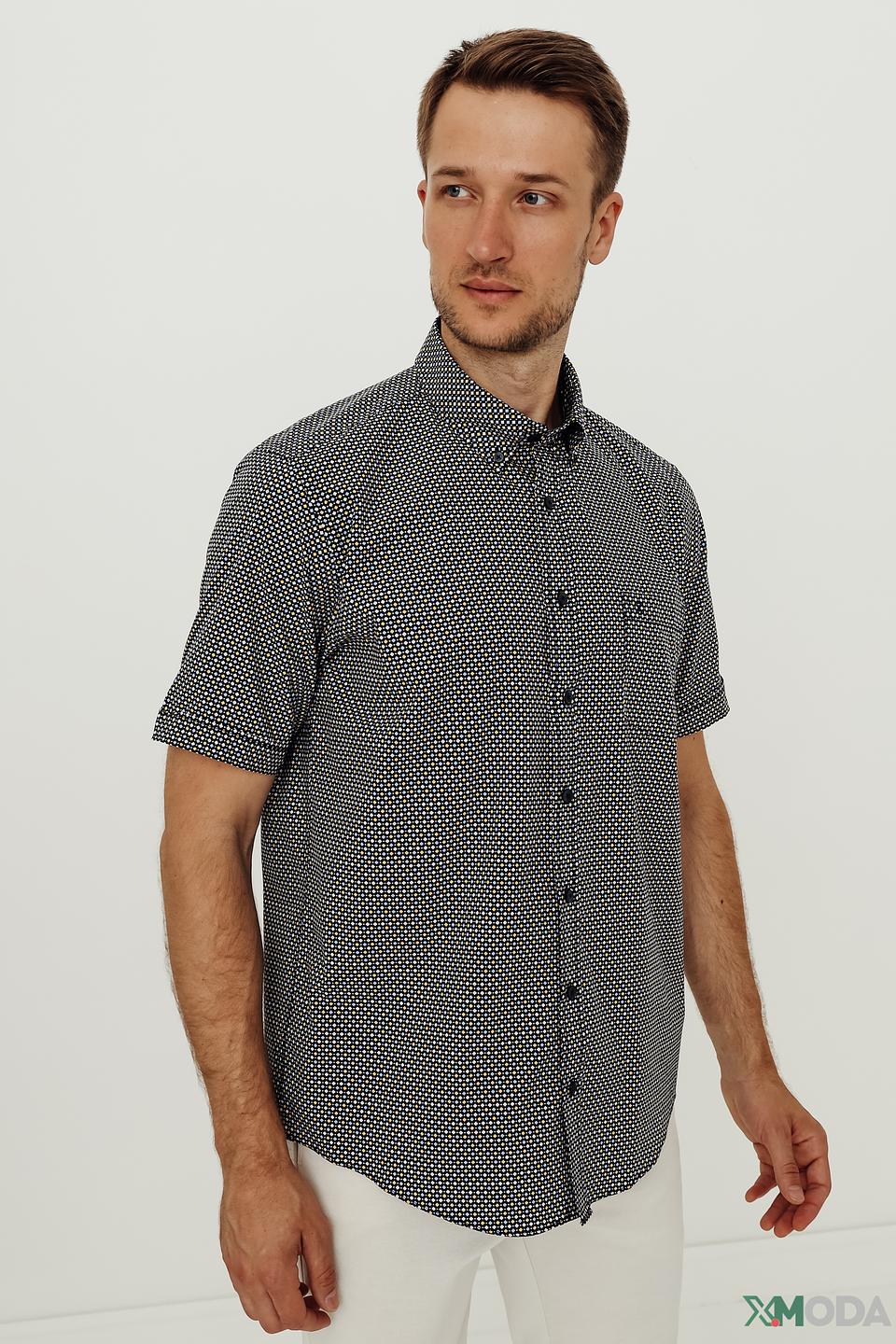 Рубашка кр Casa Moda в горошек