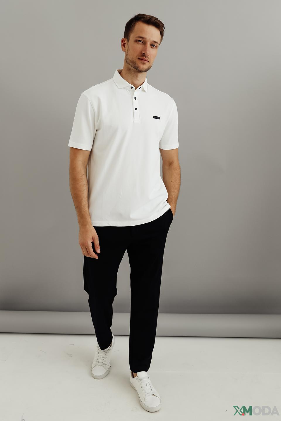 Поло Bugatti белый