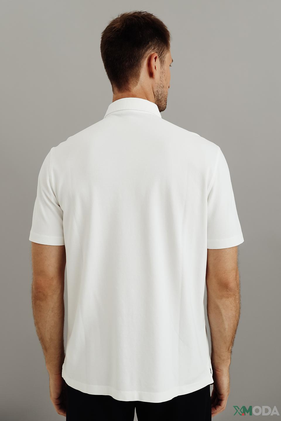 Поло Bugatti белый