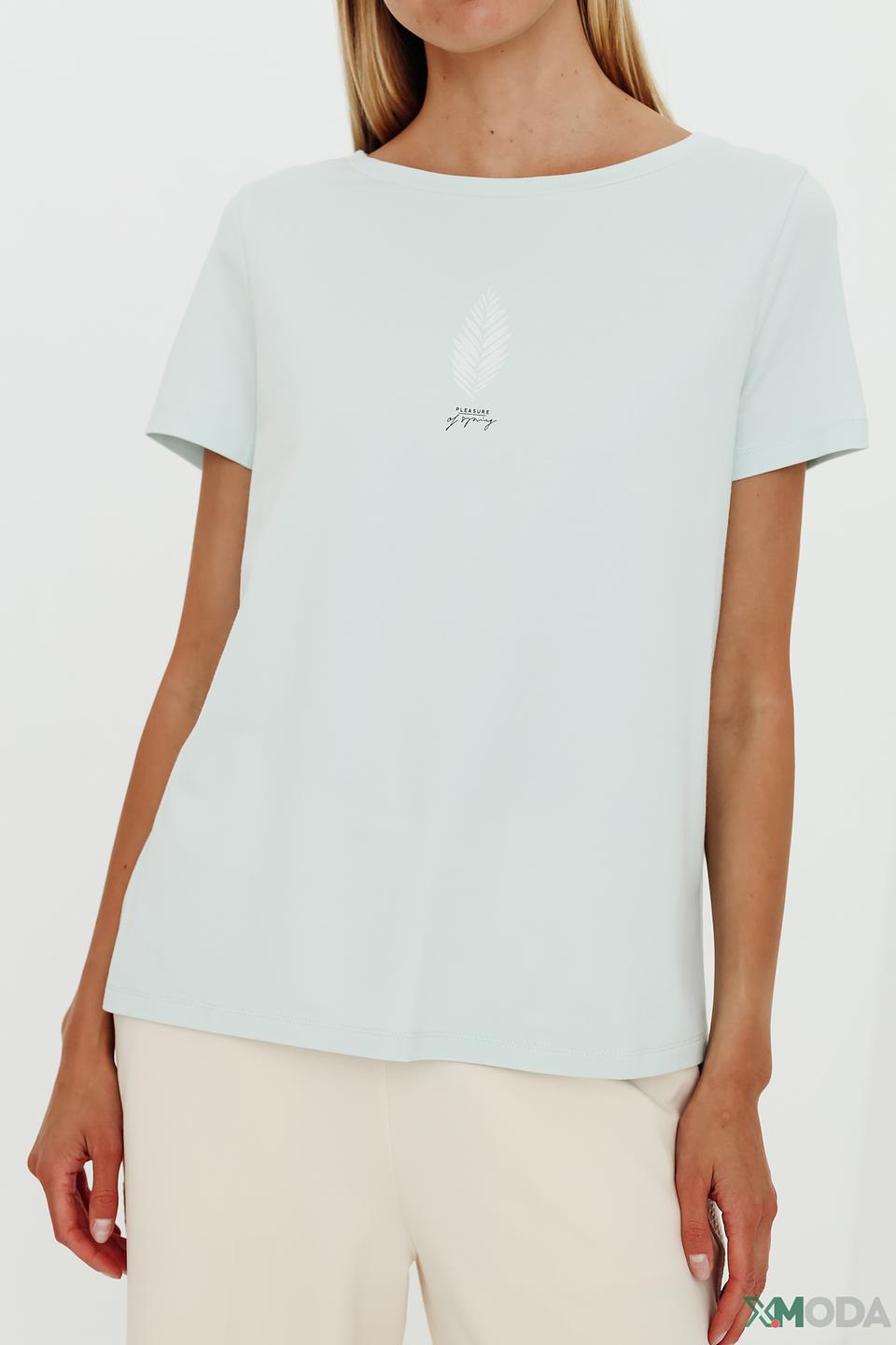 Футболка Gerry Weber с принтом голубая