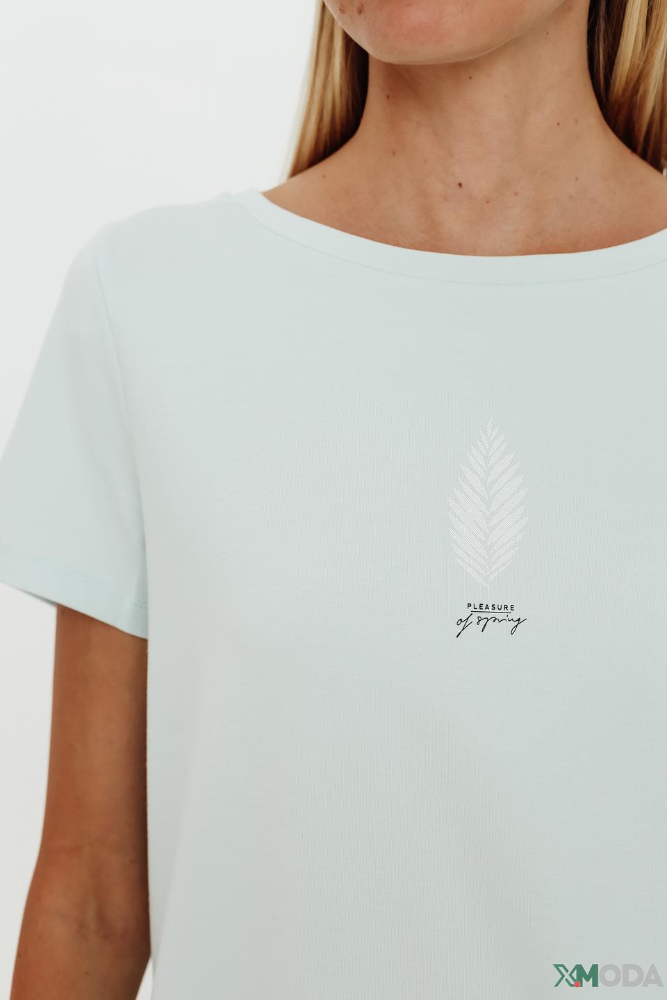 Футболка Gerry Weber с принтом голубая