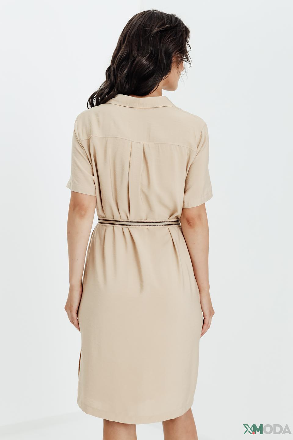 Платье Thomas Rabe бежевое с поясом