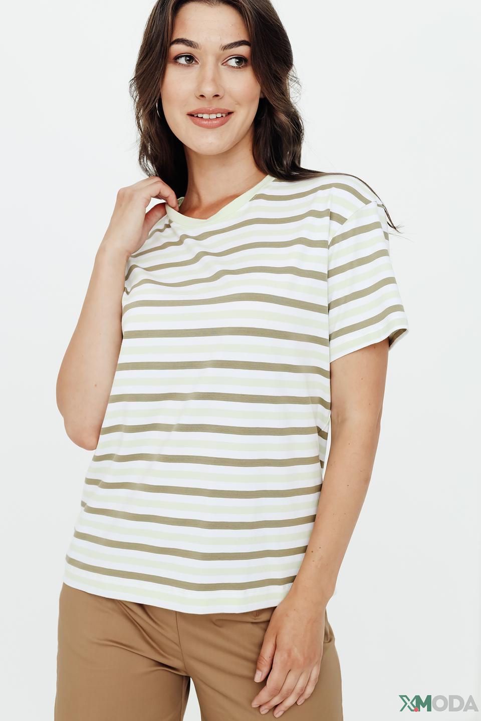 Футболка Gerry Weber полоска бежевая