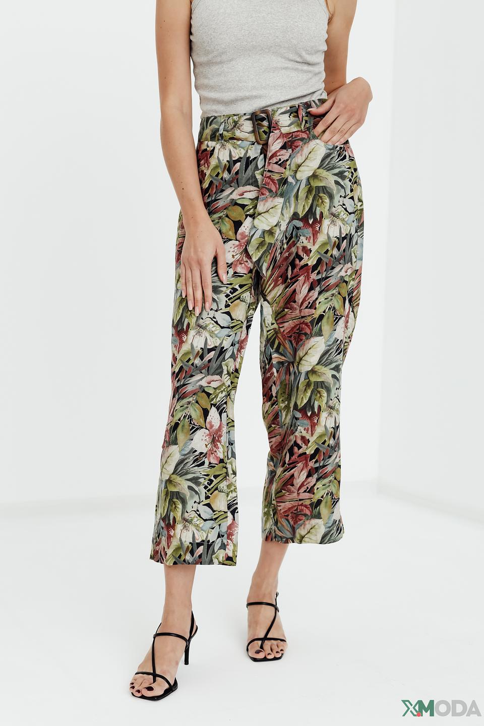 Капри Zerres с цветочным принтом