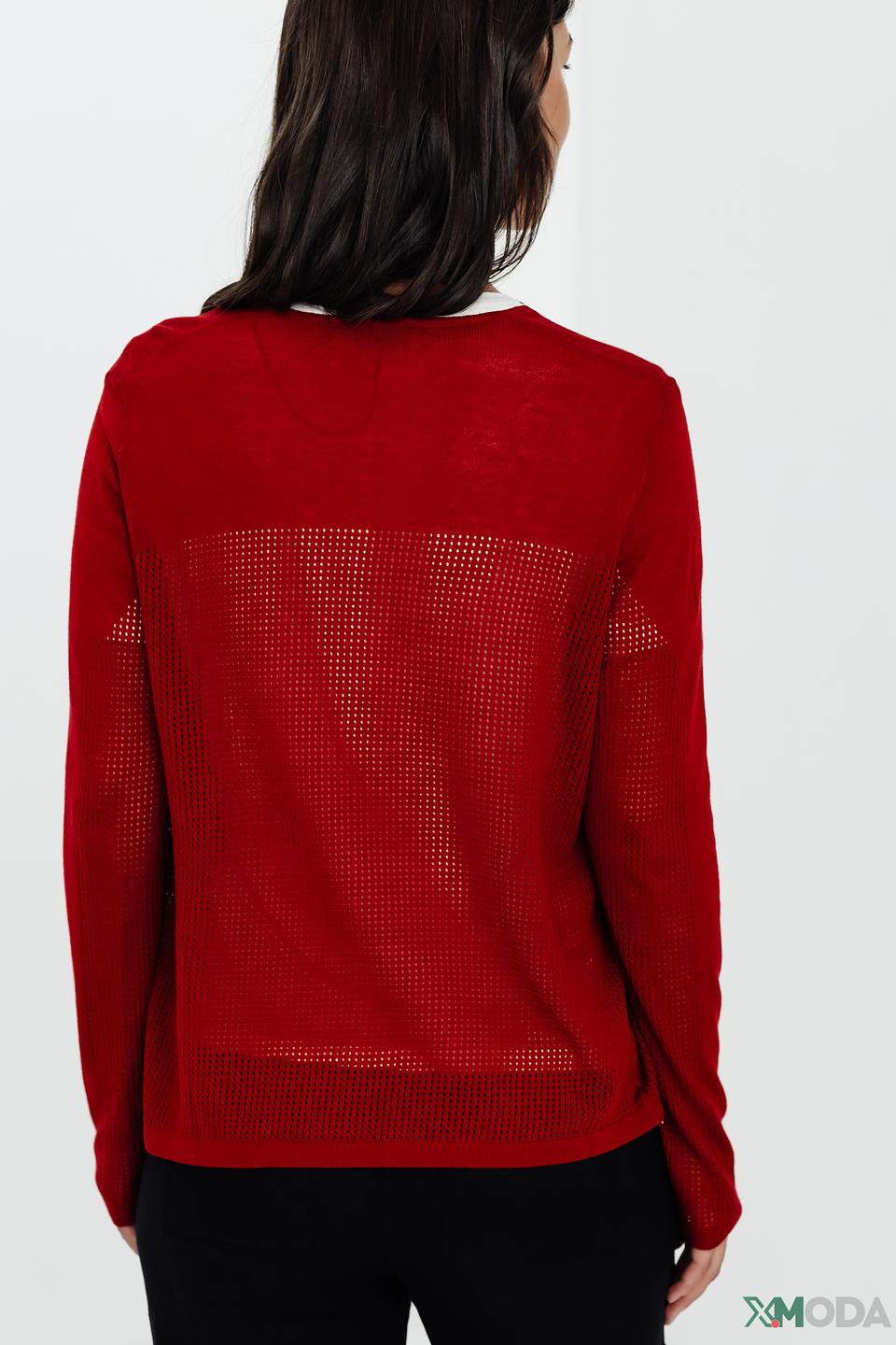 Жакет Lebek ажурный красный