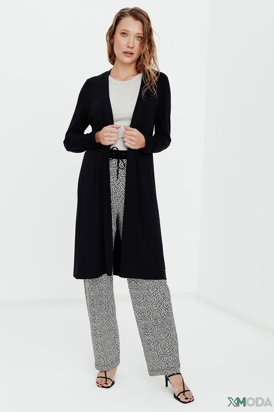 Кардиган Olsen черный длинный