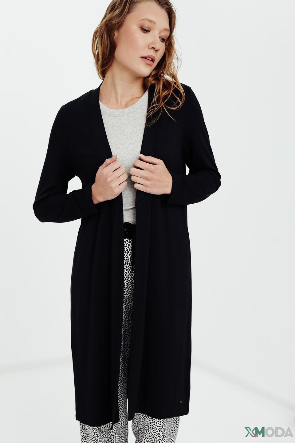 Кардиган Olsen черный длинный