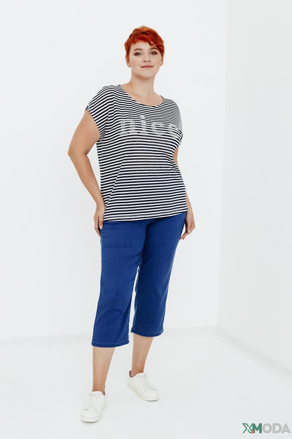 Брюки капри Relaxed by Toni синие